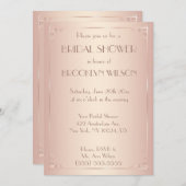 Vintag Blush Bridal Dusche Einladungen (Vorne/Hinten)