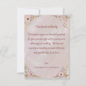 Vintag Blush Peony Dankeschön Karte (Vorderseite)