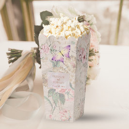 Vintag Blush Peony Wedding Popcorn Geschenkschachtel