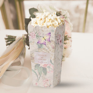 Vintag Blush Peony Wedding Popcorn Geschenkschachtel