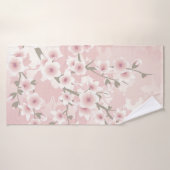 Vintag Blush PInk Cherry Blossom Badehandtuch (Badehandtuch)