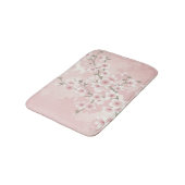 Vintag Blush PInk Cherry Blossom Badematte (Schrägansicht)