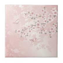 Vintag Blush PInk Cherry Blossom