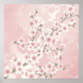 Vintag Blush PInk Cherry Blossom Poster (Vorne)