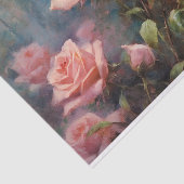 Vintag Blush Pink Roses Decoupage Seidenpapier (Ausschnitt)