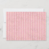 Vintag Blush Pink und Gold Quinceñera Dankeskarte (Rückseite)