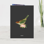 Vintag Blush Pink und Gold Quinceñera Dankeskarte (Rückseite)