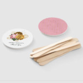 Vintag Blush Pink und Gold Quinceñera Fächer (Non-assembled)