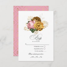 Vintag Blush Pink und Gold Quinceñera