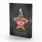 Vintag Blütenrosa Potpourri Vase Fotoblock (Rechts)