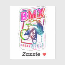 Vintag Bmx Bike - Bmx Urban Style - Bmx Sticker