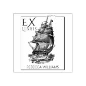 Vintag Boat Ex Libris Library Book Gummistempel (Prägung)