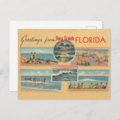Vintag Boca Grande Gasparilla Florida Grüße Postkarte (Vorne/Hinten)