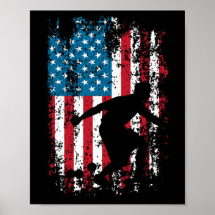 Vintag Bocce Player - Lawn Bowling Game Ll Fan Bo Poster