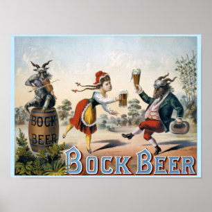 Vintag Bock Beer Poster