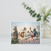 Vintag Bock Beer Postkarte (Stehend Vorderseite)