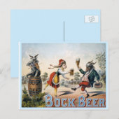 Vintag Bock Beer Postkarte (Vorne/Hinten)