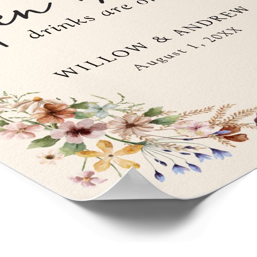 Vintag Boho Bar Poster (Ecke)