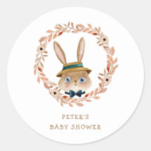 Vintag Boho Bunny Wreath Babydusche