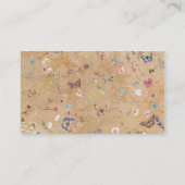 Vintag Boho Butterfly Garden Wedding Platzkarte (Rückseite)