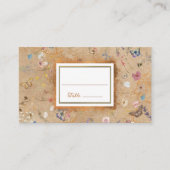 Vintag Boho Butterfly Garden Wedding Platzkarte (Vorderseite)