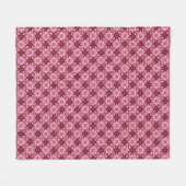 Vintag Boho Chic Blumenmuster Fleecedecke (Vorderseite (Horizontal))