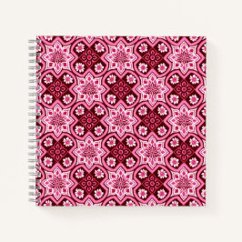 Vintag Boho Chic Blumenmuster Notizblock