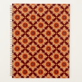 Vintag Boho Chic Blumenmuster Planer (Vorderseite)