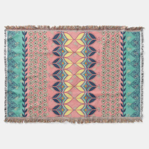 Vintag Boho Daisy Blanket Decke