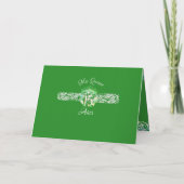 Vintag Boho Emerald Green Quinceañera Spanisch Einladung (Rückseite)