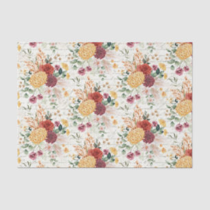 Vintag Boho Floral Hand Schriftbild-Dekoupage Seidenpapier