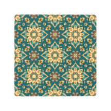 Vintag Boho Floral Mandala Pattern - Eleganter Dek