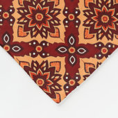 Vintag Boho Floral Pattern Fleecedecke (Ecke)