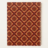 Vintag Boho Floral Pattern Planer (Rückseite)