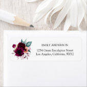 Vintag Boho Purple Flowers: Rücksendeadresse (Insitu)