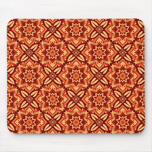 Vintag Boho Sternexplosion Blumenmuster Mousepad (Vorne)