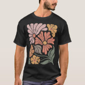 Vintag Boho Wildblume Graphic T-Shirt (Vorderseite)
