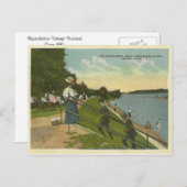 Vintag Bois Blanc Island Detroit Michigan Postkarte (Vorne/Hinten)