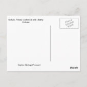 Vintag Bolivien, Polosi, Kathedrale Postkarte (Rückseite)