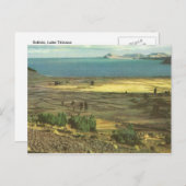 Vintag Bolivien, Titicacasee Postkarte (Vorne/Hinten)