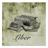 Vintag-Book-Stack-Poster Poster (Vorderseite)