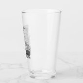 Vintag Booze Cartoon Glas (Links)