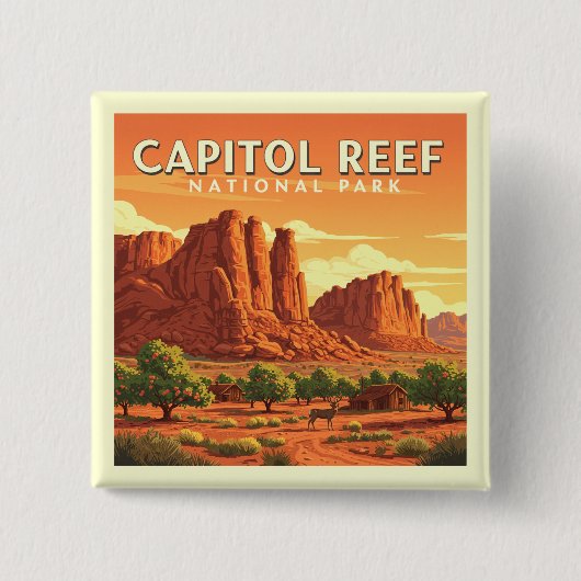 Vintag Boston Massachusetts Button (Vorderseite)