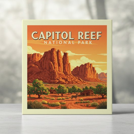 Vintag Boston Massachusetts Fliese