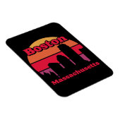 Vintag Boston Massachusetts Magnet (Rechte Seite)