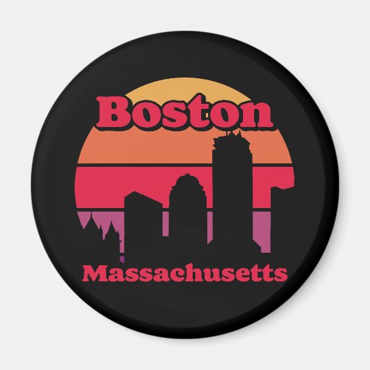 Vintag Boston Massachusetts Magnet (Vorne)