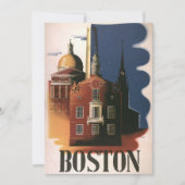 Vintag Boston, Massachusetts Paul Reveres Reise (Vorderseite)