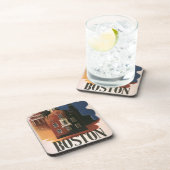 Vintag Boston, Massachusetts Paul Reveres Reise Getränkeuntersetzer (Rechte Seite)