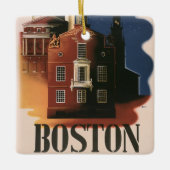 Vintag Boston, Massachusetts Paul Reveres Reise Keramikornament (Vorderseite)