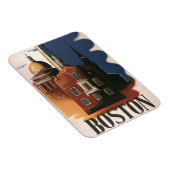 Vintag Boston, Massachusetts Paul Reveres Reise Magnet (Rechte Seite)